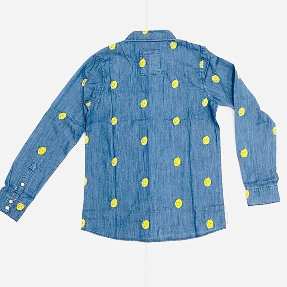 🌼HOST PICK🌼 NWT Cartoon Network Adventure Time Earl of Lemongrab Denim Shirt - Picture 8 of 8